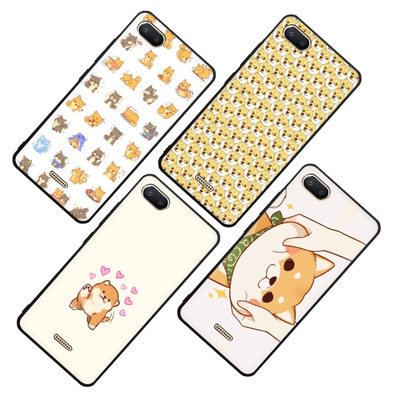 Мягкий чехол Kawaii Shiba Inu для телефона Redmi 4A 4X 5 6 5A 6A 7 Go Note Pro | Мобильные телефоны и