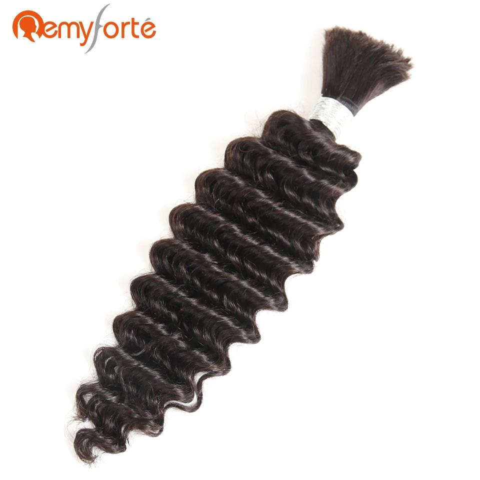 Волосы Remy Forte 3 пучка бразильские глубокая волна человеческие волосы для плетения