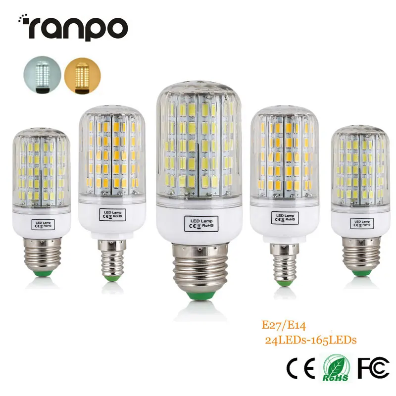 1 шт. E27 E14 220V светодиодный лампы SMD 5730 кукурузы светильник 24 165 s LED люстра Lamparas Bombillas