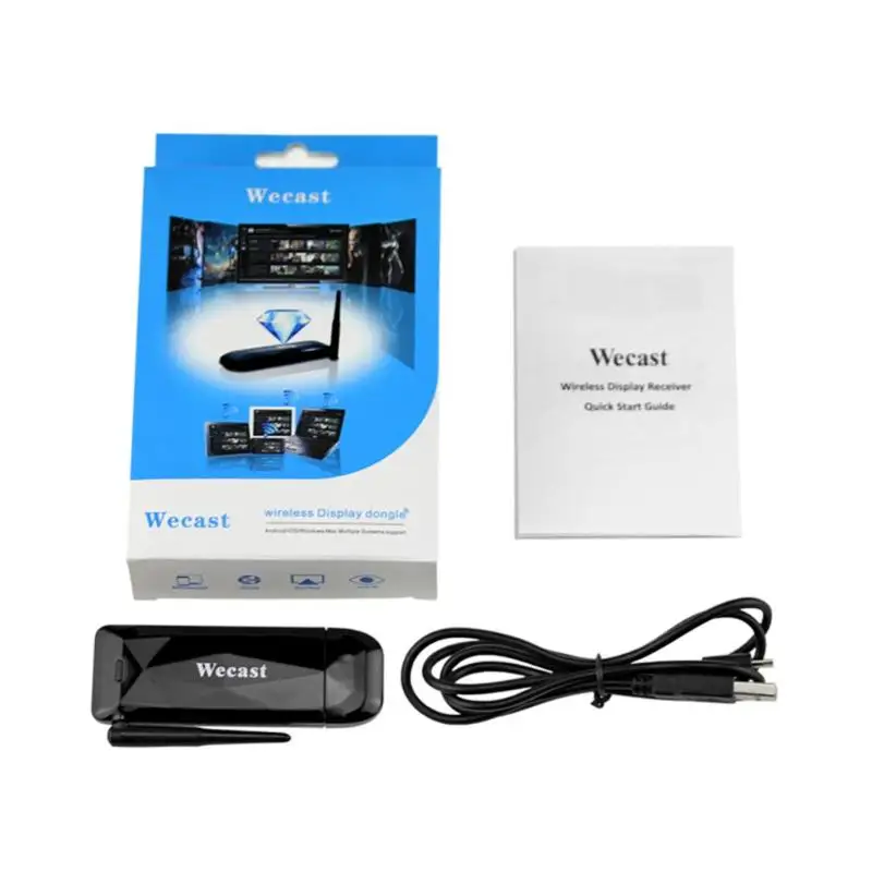 WECAST 2,4G/5G беспроводной WiFi HDMI ТВ ключ для Miracast Airplay DLNA 1080P HDMI RK3036 беспроводной видео адаптер для телефона ТВ ПК