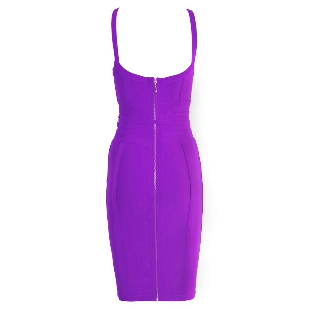 Жёлтое весеннее Новое Спагетти ремень Bodycon платье-повязка до колена Клубная одежда Платья для вечеринок