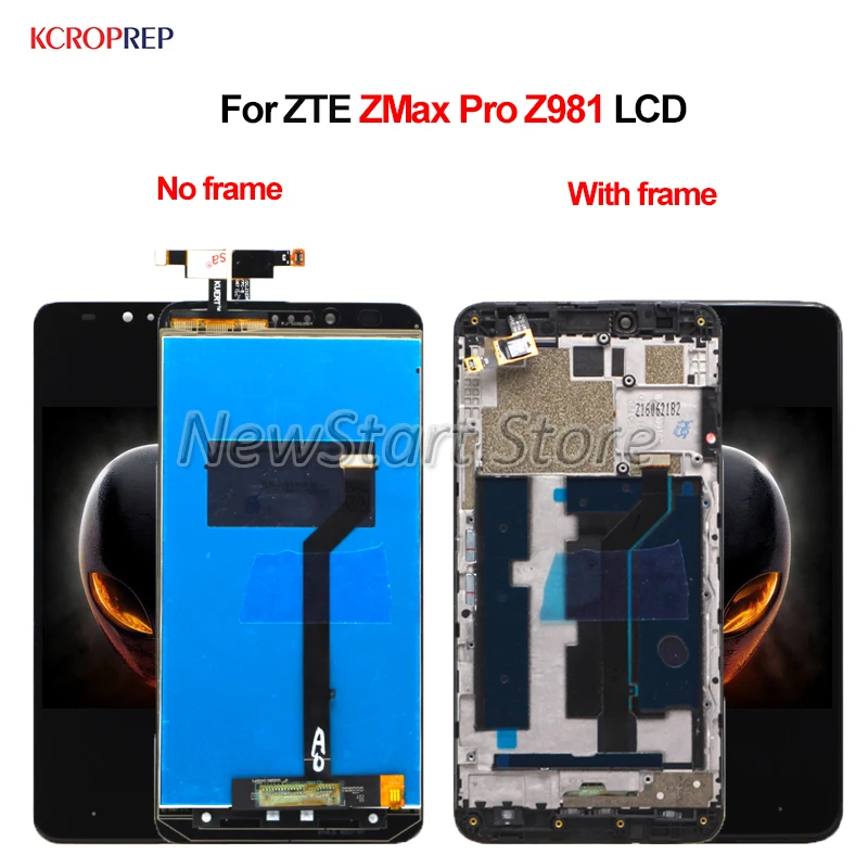 Для ZTE Zmax Pro Z981 ЖК дисплей кодирующий преобразователь сенсорного экрана в сборе 6 0