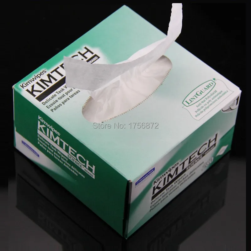 Free Shipping 280 pieces/box Kimwipes Fiber Cleaning Wipes Dustfree Paper Optic Low-lint | Мобильные телефоны и