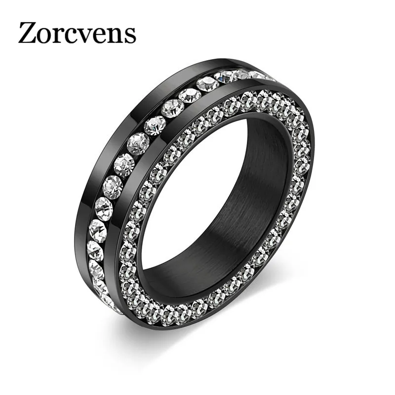 Новое модное обручальное кольцо ZORCVENS белое золотое ювелирное изделие с фианитом