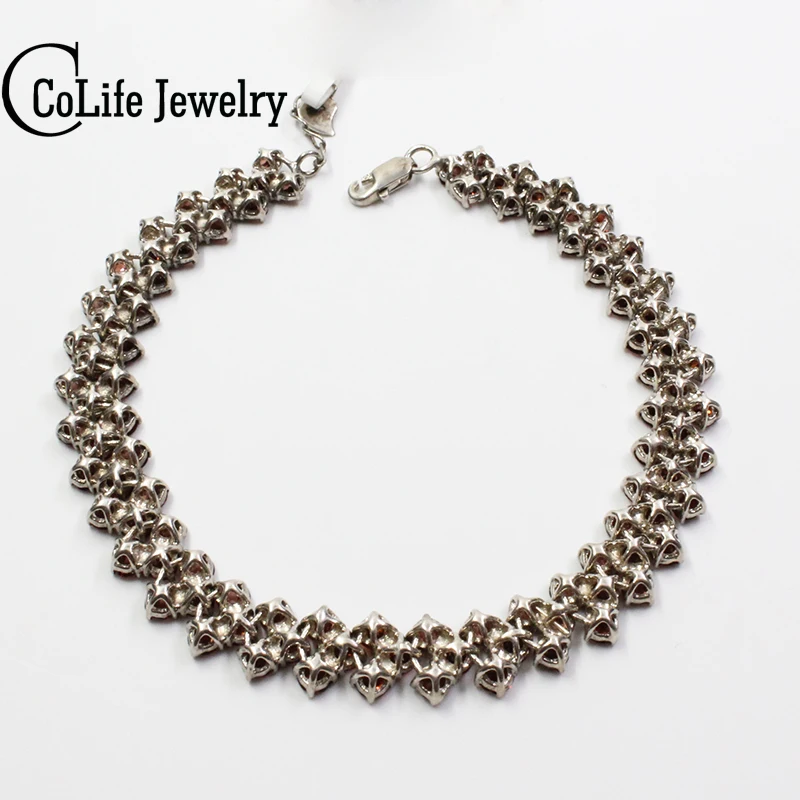 Роскошный натуральный гранатовый браслет 102 шт. ослепляющий с гранатом из