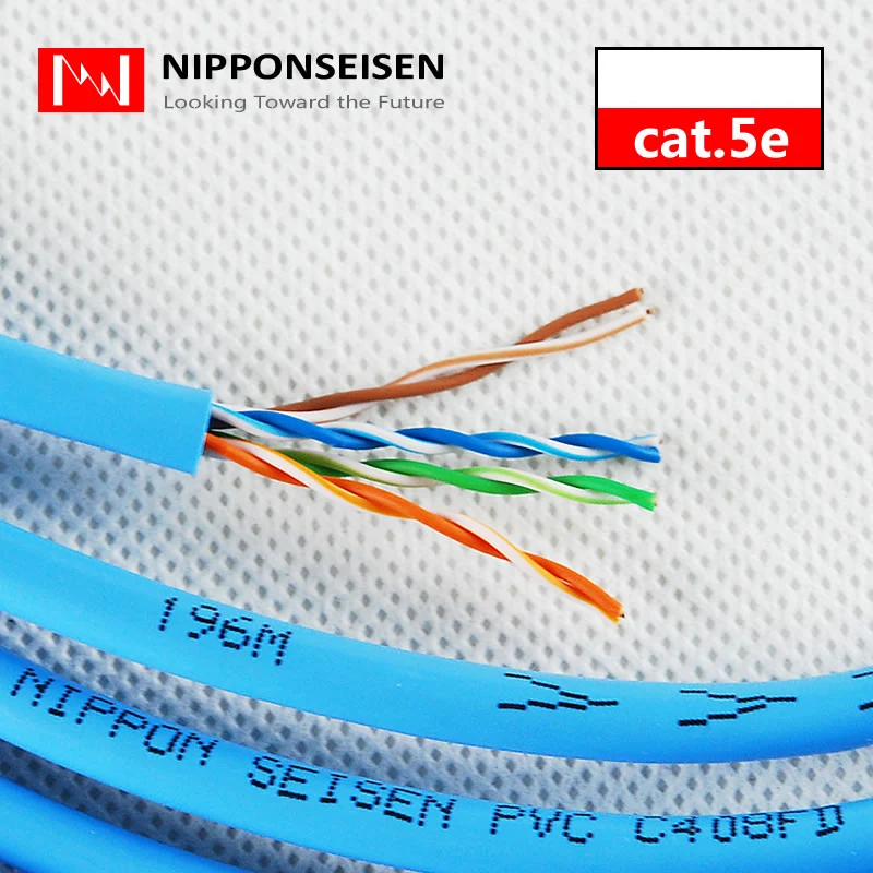 Кабель Ethernet NIPPON SEISEN Cat5e кабель UTP Lan для домашней сети 24AWG неэкранированная витая
