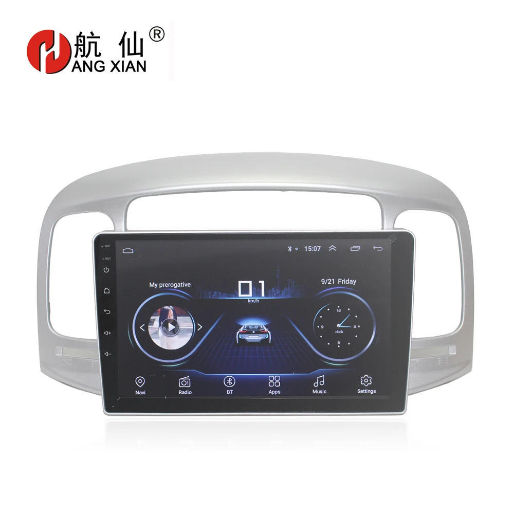Ханг XIAN " четырехъядерный Android 9,1 Автомагнитола для hyundai Accent 2006-2011 Автомобильный dvd-плеер gps навигация автомобильный мультимедийный