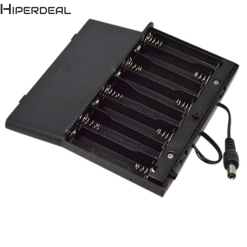 PC Твердый чехол для переноски Новый DIY 12V 8 х АА Батарея держатель Чехол Коробка с