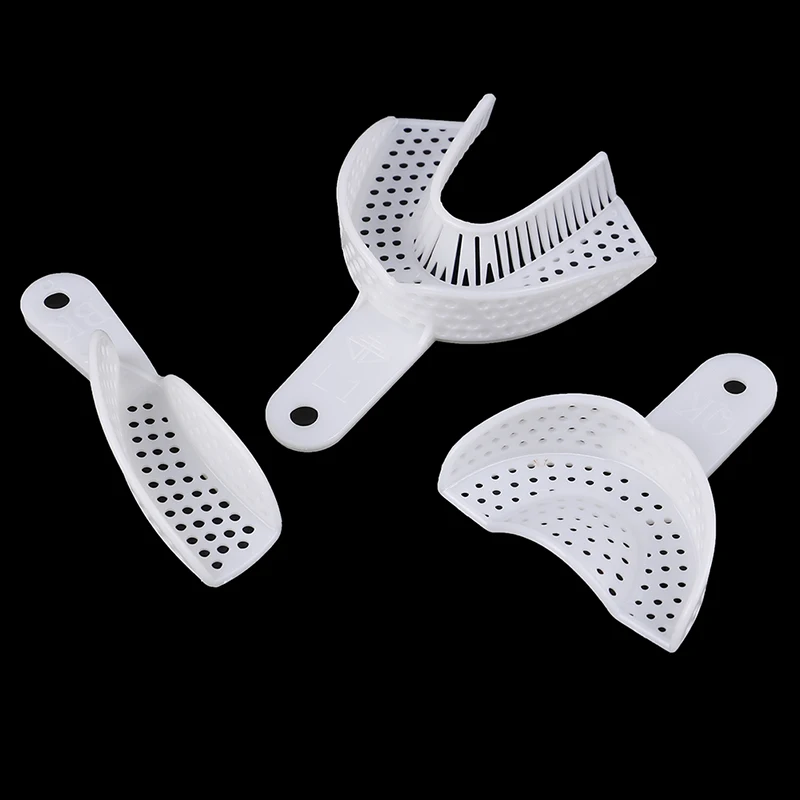 2019 2 шт белые стоматологические впечатления лотки пластиковые-стальные