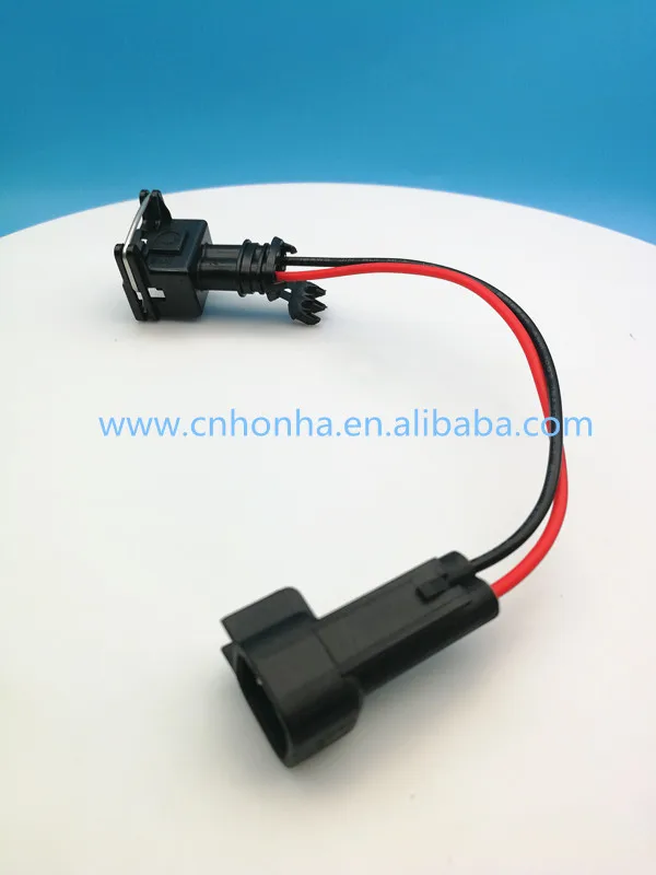 Free shipping 5/10/20/50 pcs/lots 2 Pin/way Waterproof Fuel Injector Wire Harness EV1 to EV6 USCAR Adapter Kit