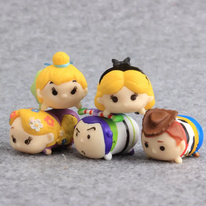 10pcs Princess &amp Toy Story Woody Buzz Lightyear Tsum PVC Action Figure 3.5cm Anime Collectible Model | Игрушки и хобби