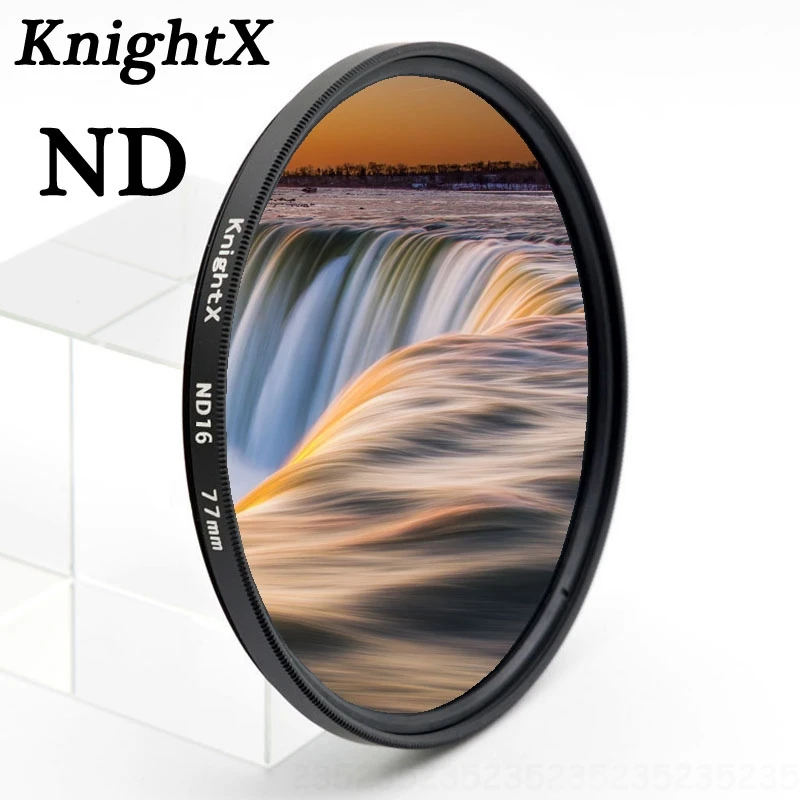 Цветной фильтр KnightX ND ND8 16 для nikon canon d3400 kit lentes sigma para obiektyw d5200 макрообъектив objektiv 49 52