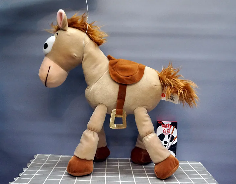50cm Оригинальная история игрушек «Bullseye», плюшевая игрушка, рисунок «Woody Sheriff Bullseye», лошадь для детей, подарок на день рождения, Рождество, год - Цвет: 50cm