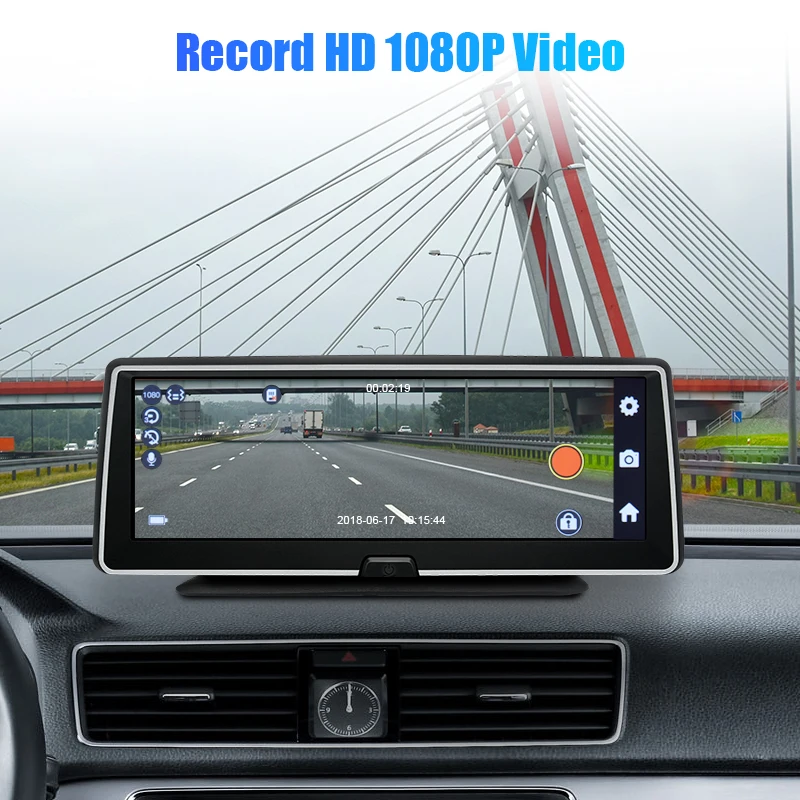 LDZDSEEDash Cam Автомобильный видеорегистратор с двумя объективами камера регистратор