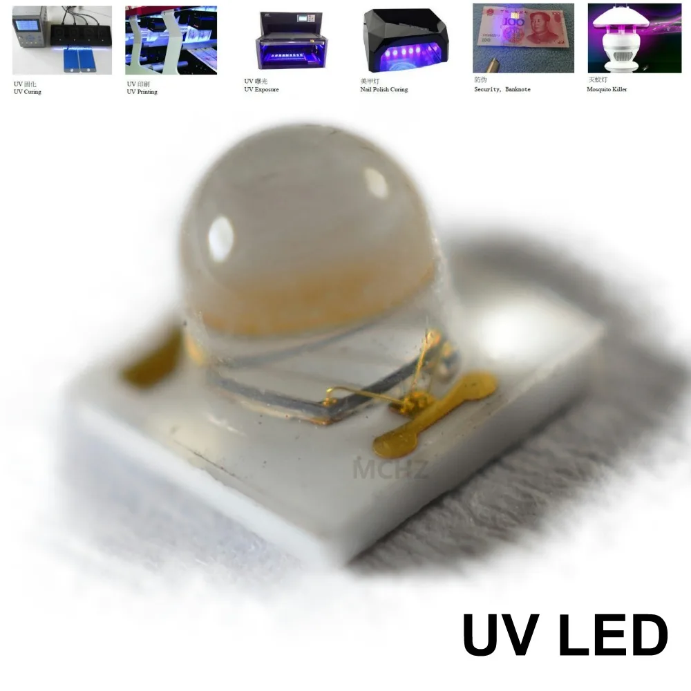 60 шт. HONGLI Замена CREE LG 3535 1 2 Вт UVA UVB UVC светодиодный 390 395 400NM|Подвесные лампочки| |