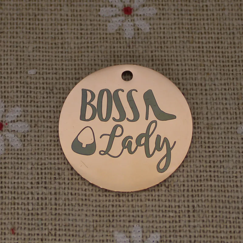 Настраиваемая из нержавеющей стали подвеска Boss Charms Женская Мотивационная