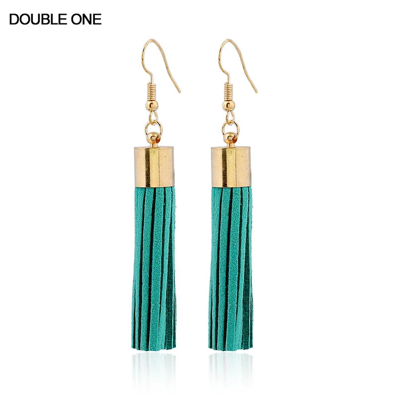 2017 модные корейские Бархатные серьги с кисточками эффектные украшения в стиле