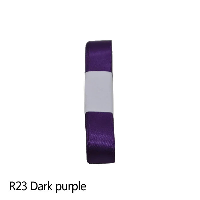 dark purple Новая шелковая атласная лента 15 мм 5 м/лот, украшение для свадебной вечеринки, пригласительная открытка, подарочная упаковка, сделай сам, бант, товары для рукоделия, riband - Цвет: dark purple