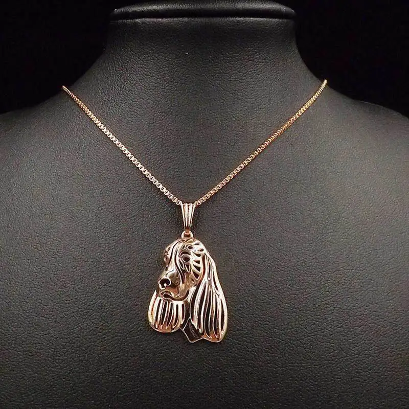 Female Alloy Pet Dog Pendant Necklaces Women's English Springer Spaniel Drop Shipping | Украшения и аксессуары