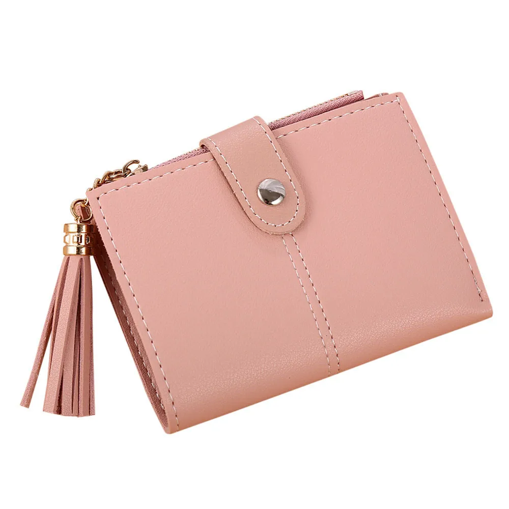 Aelicy роскошный женский кошелек для женщин простой короткий с кисточкой монет |