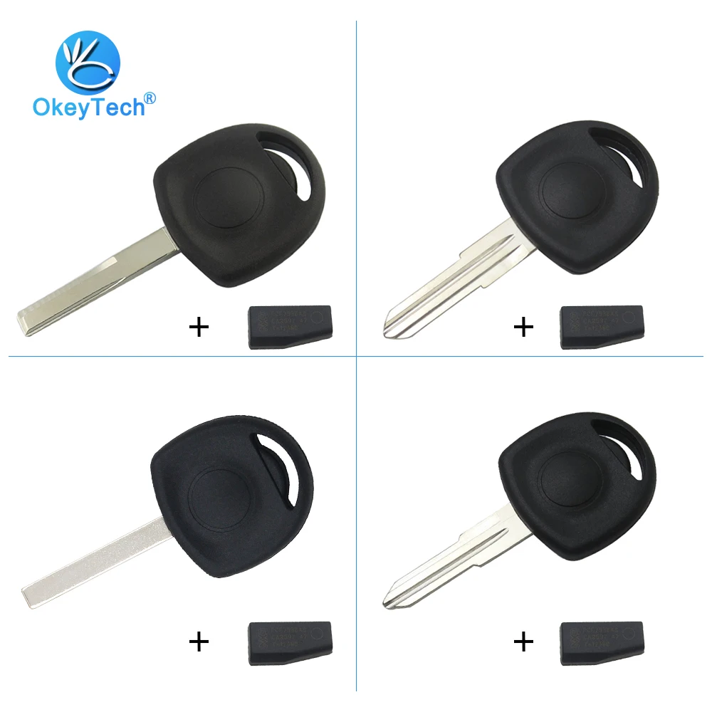 

OkeyTech Replacement Transponder Key Shell Fob With Chip ID40 For Vauxhall Opel Agila Combo Van Corsa C Mervia Tigra Uncut Blank