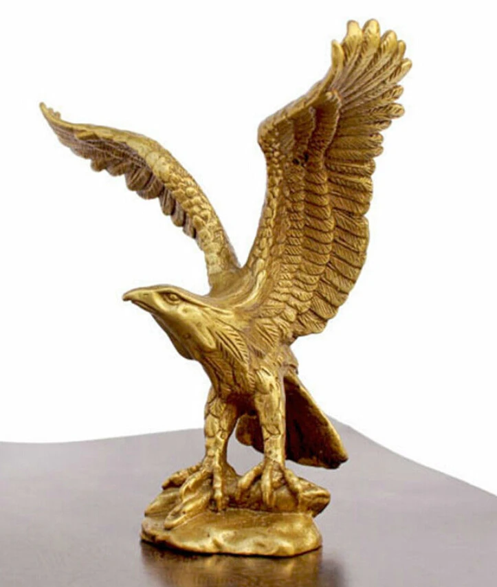 

WBY---524+++China BRASS Brass Statue EAGLE/Hawk Figure figurine 4.5"High