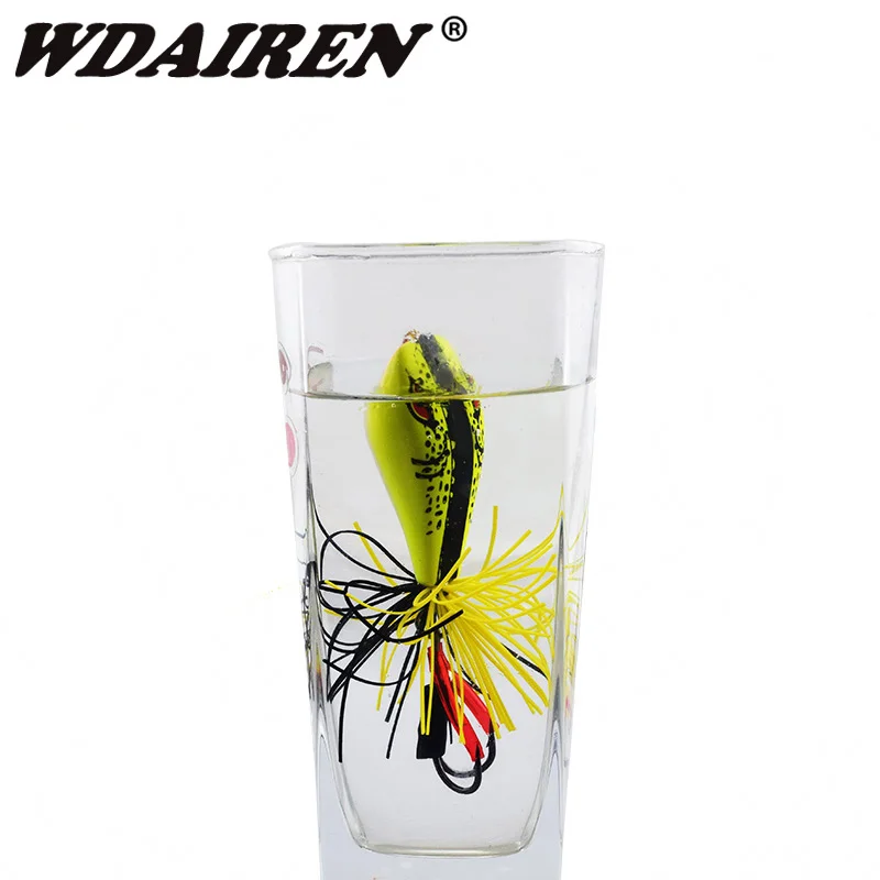 1Pcs High Quality cicada Frog Fishing Lures Snakehead Lure 9cm 9.2gTopwater Hard Bass Bait Frog Lure Fishing Tackle WD-469