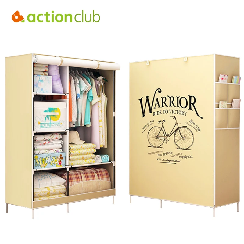 Actionclub шкаф для одежды нетканый шкаф Тканевый шкаф складной Тканевый шкаф большой стеллаж для хранения мебель для спальни