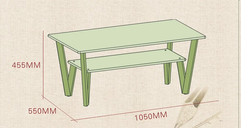 Узкий чайный столик для гостиной маленький семейный современный из массива