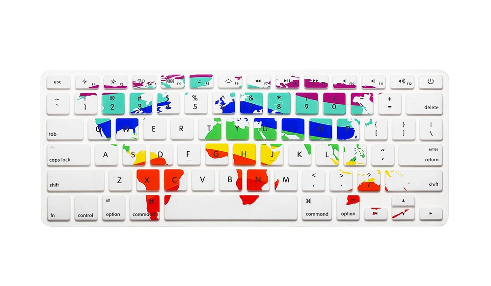 Силиконовая Мягкая наклейка чехол для клавиатуры защитная пленка Apple Macbook Air Pro