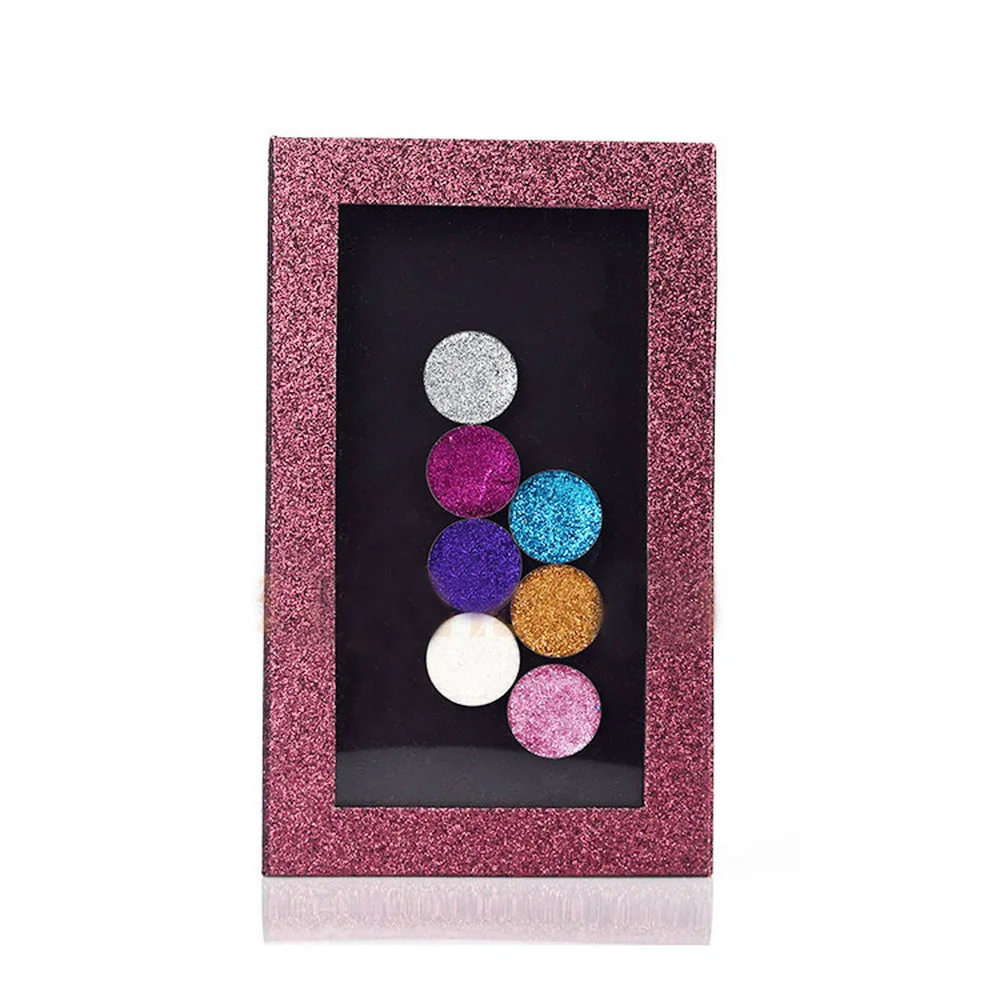 purple glitter Черный Блеск Мода professional пустой магнитные тени для век палитры инструмент для самостоятельного макияжа Тени для век плиты Румяна fundation косметика - Цвет: purple glitter