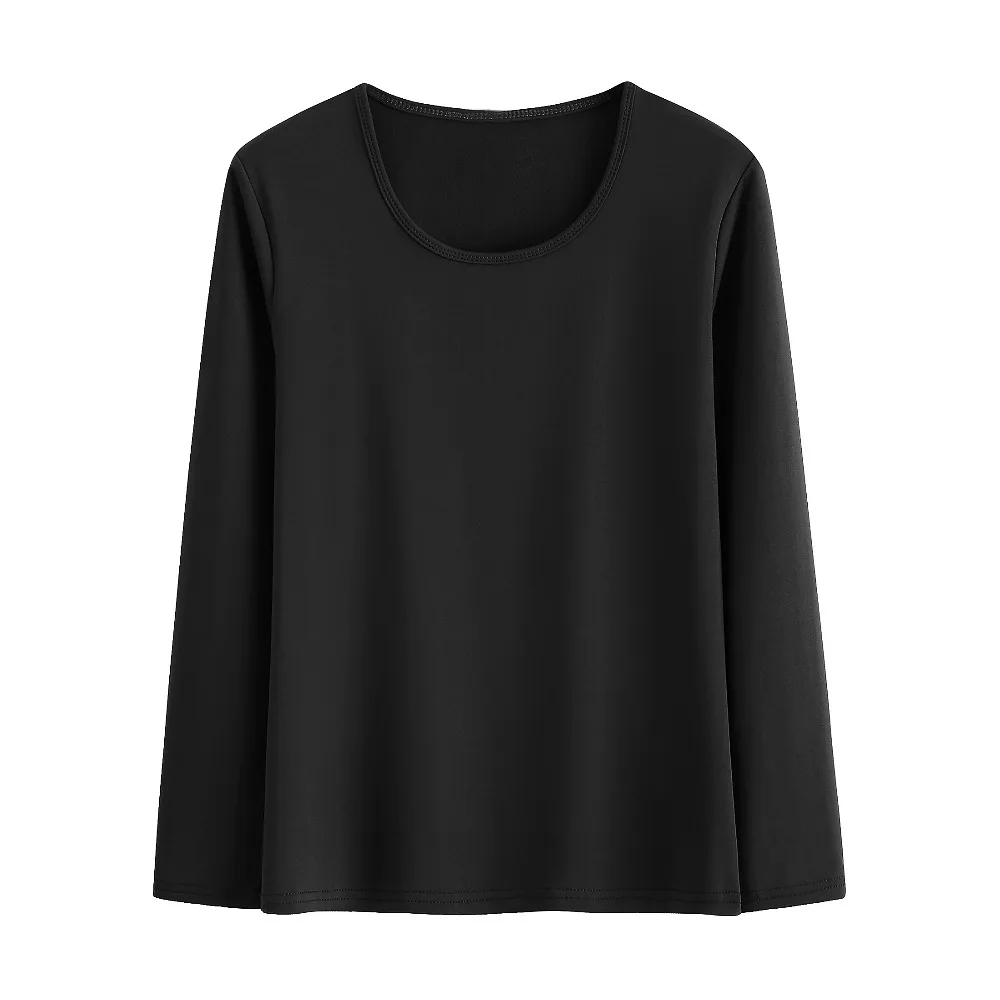 Новинка 2019 зимняя футболка женские весенние Топы И Футболки с длинным рукавом