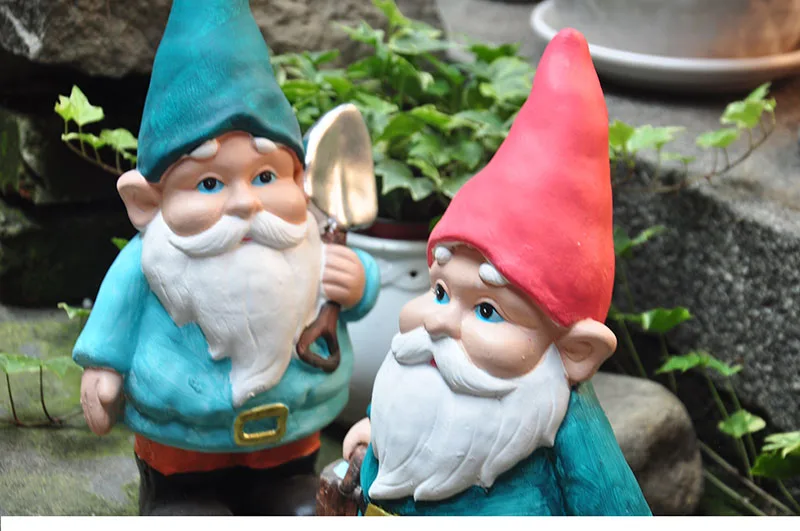 Деревенский винтажный эльф украшения для стариков садовый двор Счастливый Эльф