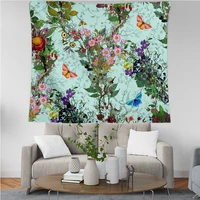 plstar cosmos tapestry retro bohemian style flower 3d printing tapestrying rectangular home decor wall hanging new style 5