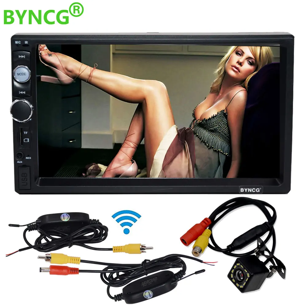 2 DIN Автомобильный видео мультимедиа плеер Bluetooth HD стерео радио FM MP3 MP4 MP5 без DVD