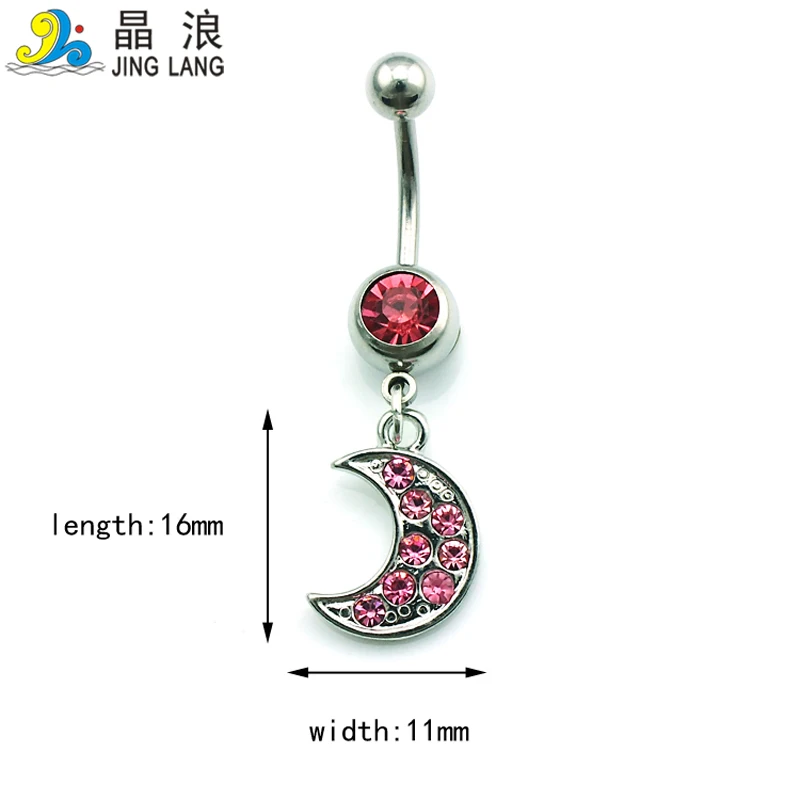 Модные кольца для пупка фотообои розовые украшения луна пупок|body piercing jewelry|piercing