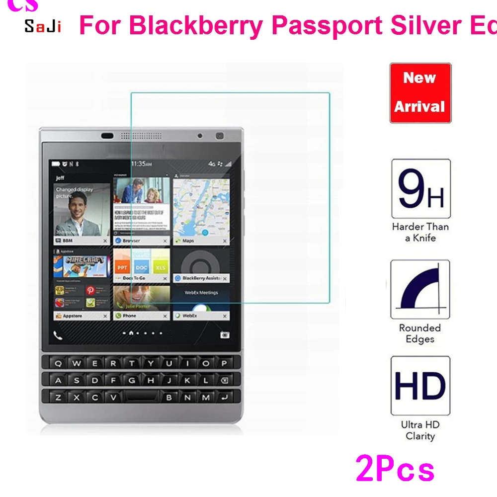 Закаленное стекло премиум класса 9H для BlackBerry Passport Silver Edition/Q30/SE SilverEdition 2 шт.