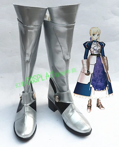 Аниме Fate Stay Night Saber Lily обувь для костюмированной вечеринки на Хэллоуин ботинки