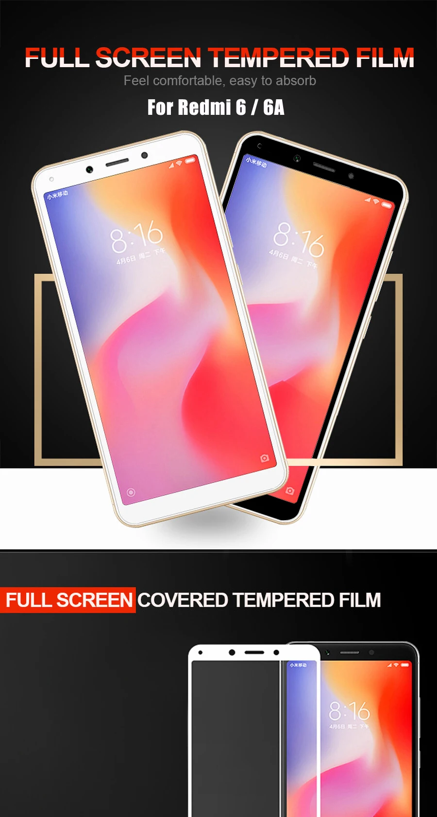 5,45 дюймов стекло для Xiaomi Redmi 6 6A защита экрана 2.5D 9H закаленное стекло для Xiaomi Redmi6 A стекло Redmi6A защитная пленка