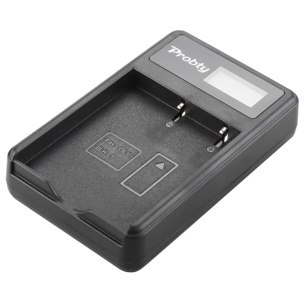Зарядное устройство Probty BLH-1 BLH1 с ЖК-дисплеем и USB-кабелем для камеры Olympus E-M1 EM1 Mark II |