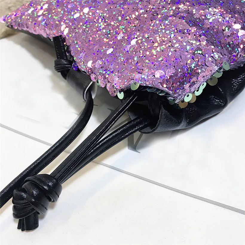 Женский кошелек для монет Sequines Карманный Кошелек девочек квадратный Органайзер