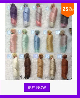 5*100 см для BJD SD кукла бахрома волосы черные falxen дутые хаки DIY парики ручной работы Короткие вьющиеся куклы взрыва Парики Тресс куклы аксессуары волосы для кукол трессы для кукол