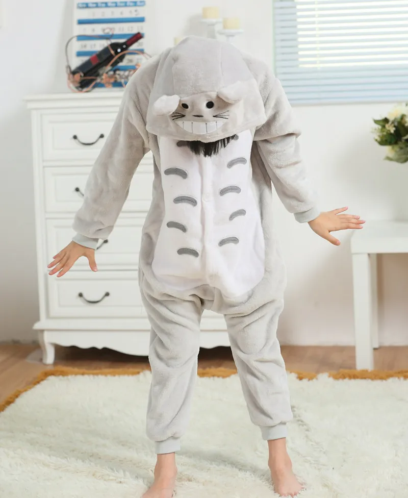 Фланелевые кигуруми в стиле м/ф Мой сосед Тоторо детские комбинезоны из