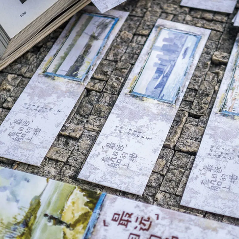Канцелярские книжки 30 шт./кор. доставка пейзаж из путешествия бумага каваи