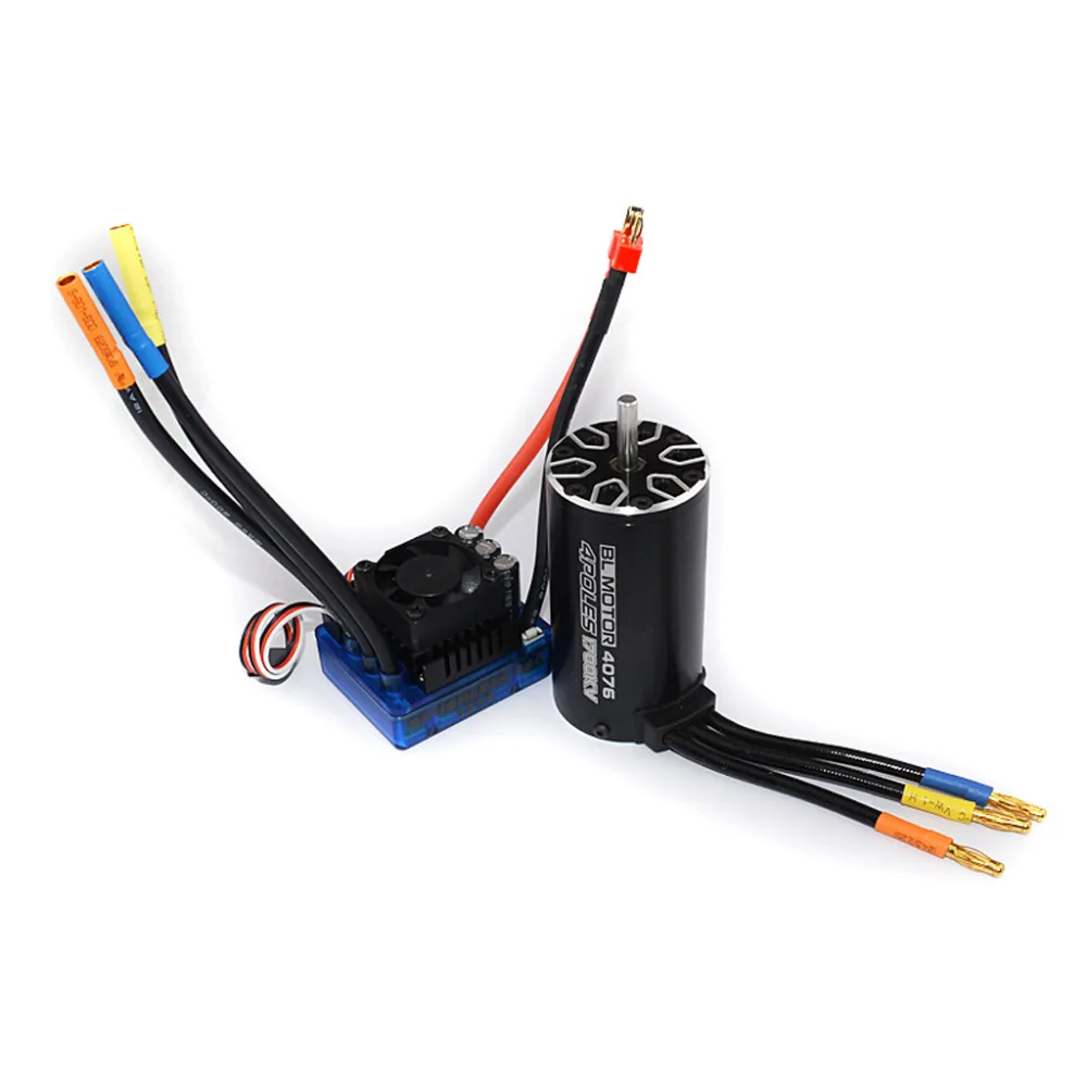 RC 4076 2250KV 2000KV 1700KV 1550KV бесщеточный двигатель 120A ESC со светодиодная карта для