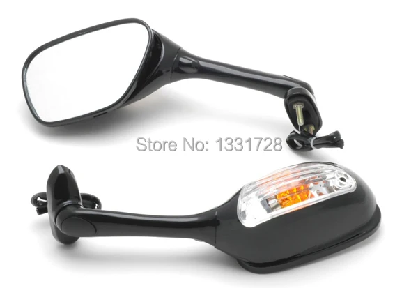 

Black Turn Signal Mirrors Left & Right For 2006-2008 Suzuki GSXR 600