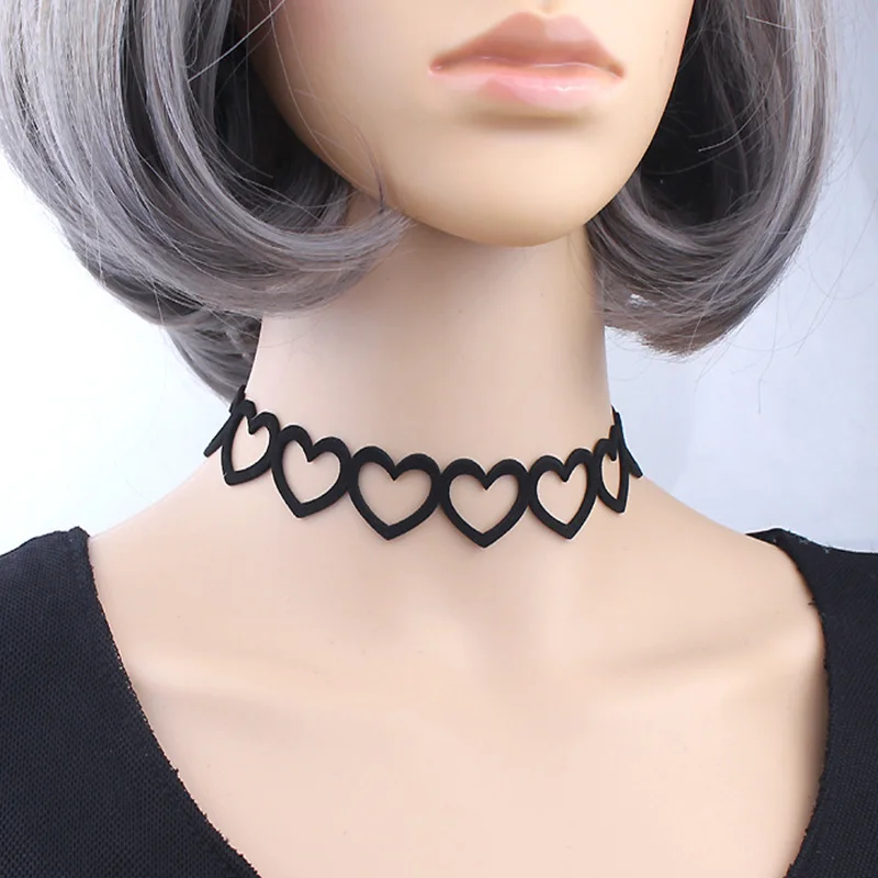 Модное треугольное геометрическое ожерелье в форме сердца с каплями стиле панк