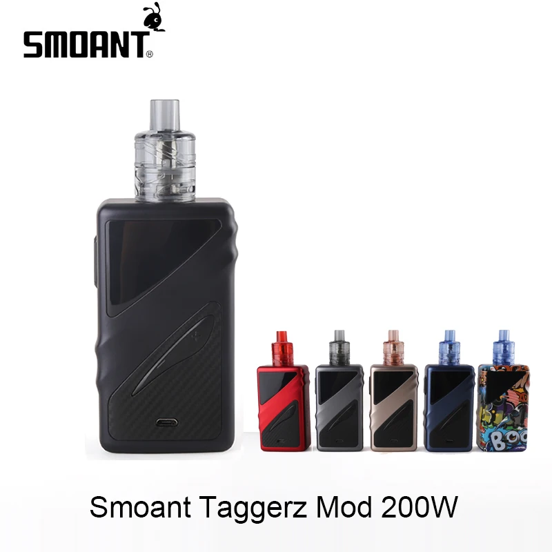 Оригинальный набор Smoant Taggerz 200 Вт бокс мод с одноразовый резервуар комплект