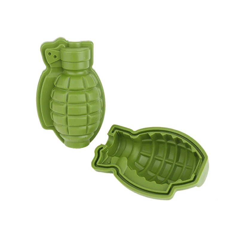 QuickDone 3D силиконовый гранаты Форма форма кубика льда творческий зеленый кекс