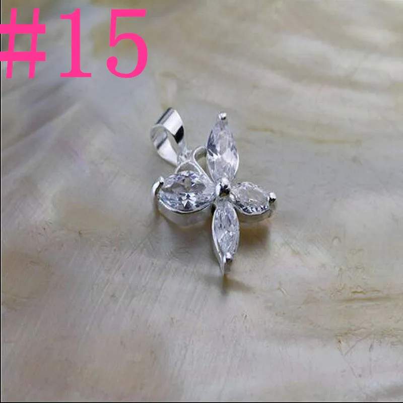

Top Quality Fashion Jewelry Cubic Zirconia 925 Sterling Silver Jewelry Bridal Engagement Silver Pendant Necklace